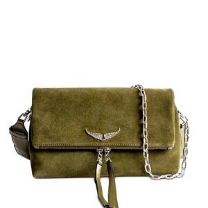 NWT Zadig & Voltaire Rocky Suede Crossbody Bag